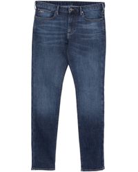 Emporio Armani - Cotton Elastan Pants - Lyst