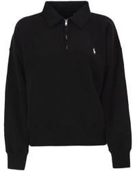 Polo Ralph Lauren - Half-Zip Collared Sweatshirt - Lyst