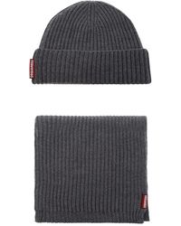 DSquared² - Warmy Logo Tag Beanie And Scarf Set - Lyst