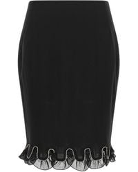 ROTATE BIRGER CHRISTENSEN - Rotate Birger Christensen Chiffon Flounces Skirt - Lyst