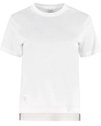 Thom Browne - Cotton Crew-Neck T-Shirt T-Shirts & Jerseys - Lyst