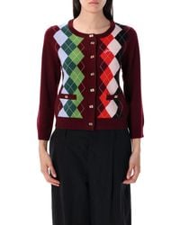 Ganni - Wool And Cashmere Cardigan - Lyst