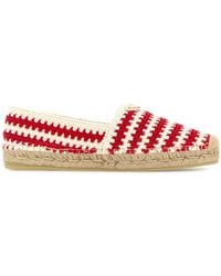 Prada - Crochet Triangle Espadrilles - Lyst