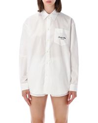 Sporty & Rich - Sporty & Rich Sporty & Rich Ny Oversized Shirt - Lyst