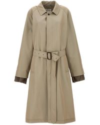 Maison Margiela - Long Single-Breasted Trench Coat - Lyst