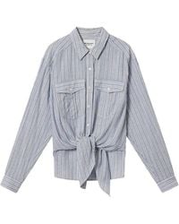 Isabel Marant - Nath Striped Flap-Pocket Shirt - Lyst