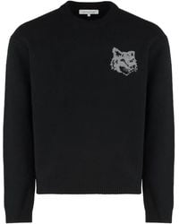 Maison Kitsuné - Maison Kitsuné Sweater With Round Neck - Lyst
