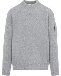 C.P. Company - C.P.Company Rock Melange Knitwear Crew Neck - Lyst