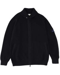 Premiata - Virgin Wool Knit Zip Cardigan - Lyst