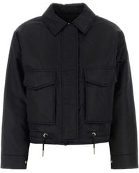 MICHAEL Michael Kors - Black Nylon Down Jacket - Lyst