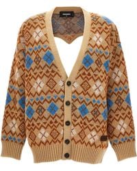 DSquared² - 'Heart Vintage Shetland' Cardigan - Lyst