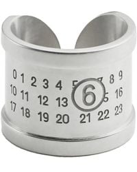 MM6 by Maison Margiela - Logo Ring - Lyst