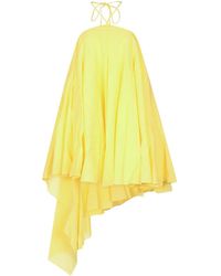 Jacquemus - Pleated Dress With An Asymmetric Cut - Lyst
