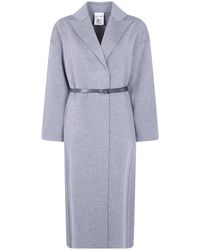 Semicouture - Double Wool Long Coat - Lyst
