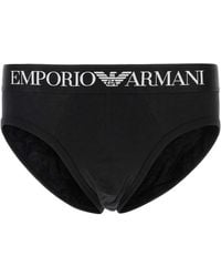 Emporio Armani - Stretch Cotton Brief - Lyst