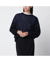 Lisa Yang - Cable-Knit Amabel Cashmere-Silk Sweater - Lyst