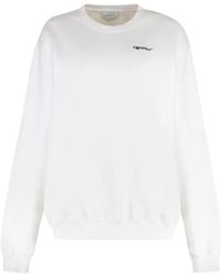 Off-White c/o Virgil Abloh - Cotton Crew-Neck Sweatshirt - Lyst