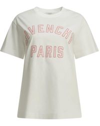 Givenchy - Paris" Crew-Neck T-Shirt - Lyst
