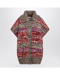 Dries Van Noten - Jacquard Sleeveless Cardigan - Lyst
