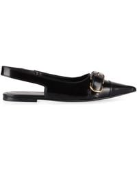 Givenchy - Voyou Leather Slingback Flats - Lyst