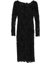 Blumarine - Midi Macrame Lace Dress - Lyst