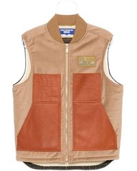 JUNYA WATANABE X FILSON - Leather Panels Vest - Lyst