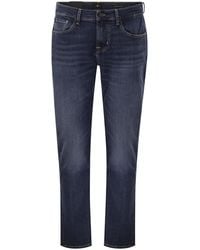7 For All Mankind - Slimmy Tapered Luxe Performance Stretch Denim Jeans - Lyst