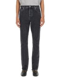 Gucci - Denim Pants With Label - Lyst