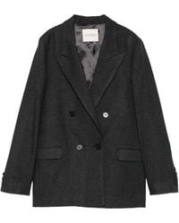 Closed - Double-Breasted Blazer Jacket - Lyst