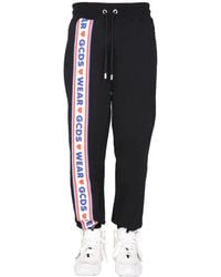 Gcds - Jogging Pants With "Cute Tape" Logo Band - Lyst