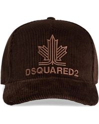 DSquared² - Cotton Polyester Embroidered Baseball Caps - Lyst