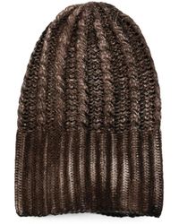 Avant Toi - Hand Painted Cashmere Braided Hat With High Edge - Lyst