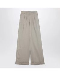 Palm Angels - Cotton Wide Trousers - Lyst