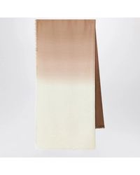 Loewe - Wool And Silk Jacquard Scarf With Fringe - Lyst