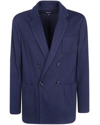 Giorgio Armani - Double Breasted Jacket - Lyst