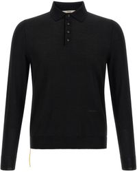 Fendi - Stitching Polo Shirt With Visible Thread - Lyst