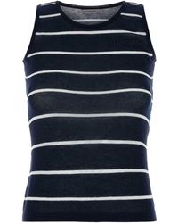 Balenciaga - Embroidered Knit Tank Top - Lyst