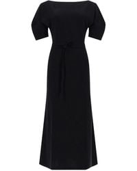 Lemaire - Boat Neck Midi Dress - Lyst