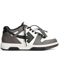 Off-White c/o Virgil Abloh - Out Of Office Logo-Embroidered Leather Low-Top Trainers - Lyst