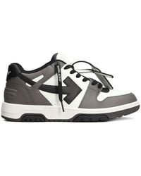 Off-White c/o Virgil Abloh - Out Of Office Logo-Embroidered Leather Low-Top Trainers - Lyst