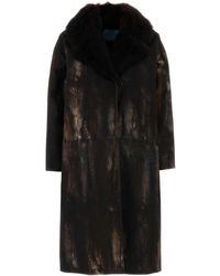コート PRADA Printed Cotton Coat Prada Printed Cotton Coat | Lyst