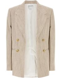 Bottega Veneta - Giacca Fiammata Bottoni Knot Oro - Lyst