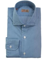 Barba Napoli - Denim Long-Sleeved Shirt - Lyst