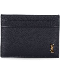 Saint Laurent - Tiny Cassandre Card Case - Lyst
