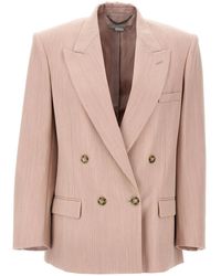 Stella McCartney - Double-Breasted Wool Blazer - Lyst