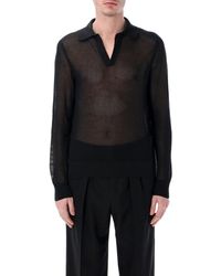 Tom Ford - Cotton And Silk Mesh Sweater - Lyst