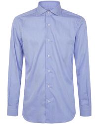 Barba Napoli - Classic Cotton Twill "Stright Bacchetta" Shirt - Lyst
