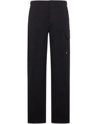 Fendi - Gabardine Trousers - Lyst