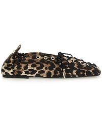 Ganni - Ballerina Laceup - Lyst