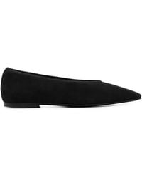 TOTEME - Suede Ballerina Shoes - Lyst